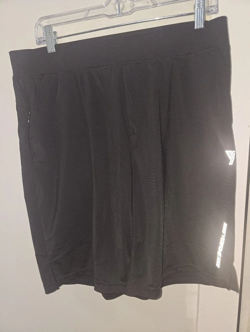 Yerfone Men's Black Athletic Shorts 7